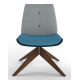 Fresh Lounge Chair With Wooden Pyramid Base